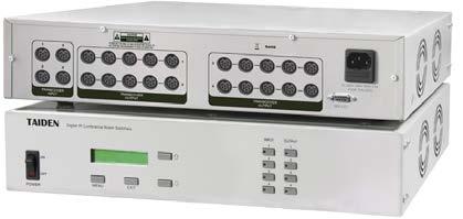 HCS-5300MX Digital IR Conference Room Switcher Infrared signal output group selectors with indicators (4 groups, 5 outputs per group) Interconnections Transceiver inputs from HCS-5300M Digital IR