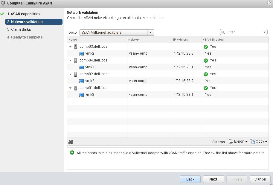9 Create vsan clusters This section provides a brief outline of the steps to prepare for and create vsan clusters for this deployment. For vsan resources, see Appendix D.