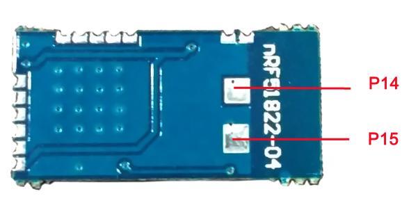 3. Pin Directions No. Chip pin Module pin Function Description pin1 VCC VCC DC 2.0~3.6V pin2 GND GND Ground pin3 P0.01 RXD UART--RX pin4 P0.02 TXD UART--TX pin5 P0.