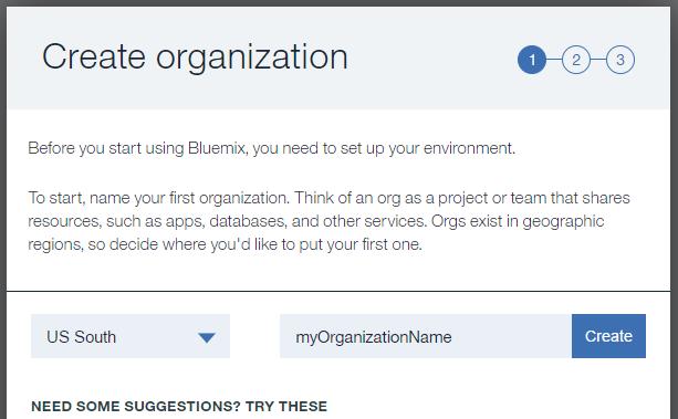 IBM Bluemix Sign-up for an Account Go to IBM