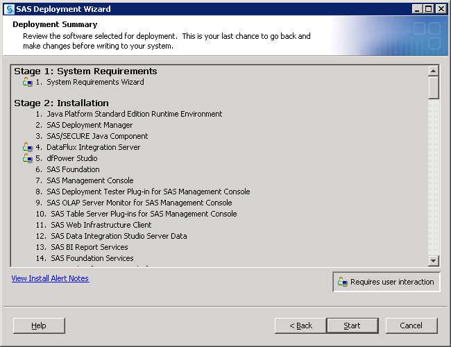 Install and Configure SAS Interactively 119 Click Back to navigate to earlier wizard pages to change installation and configuration information previously entered.