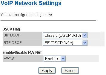 Network Settings This page is used to configure the parameters for Network settings. 3.