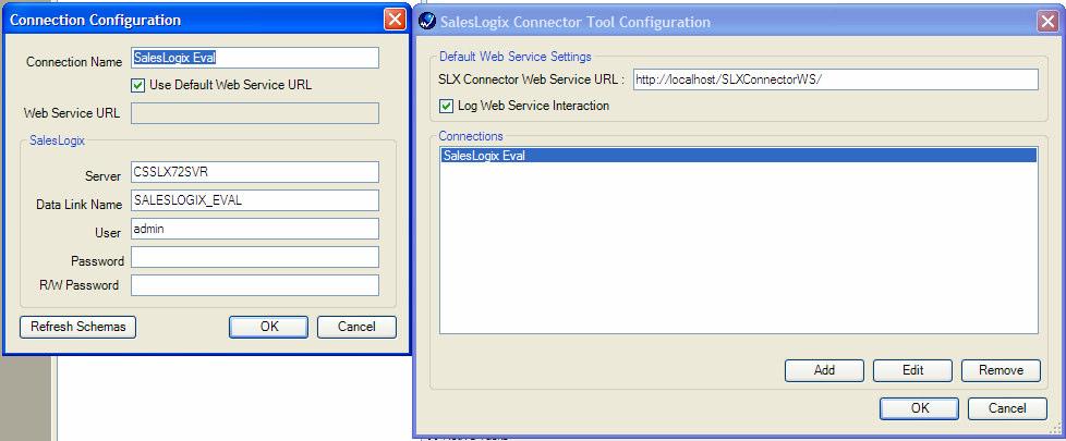 SalesLogix Connector Tool SalesLogix Connector Tool Introduction The SalesLogix Connector Tool is used to operate with data from/to a SalesLogix database.