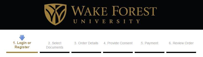 Wake Forest University Transcript Request
