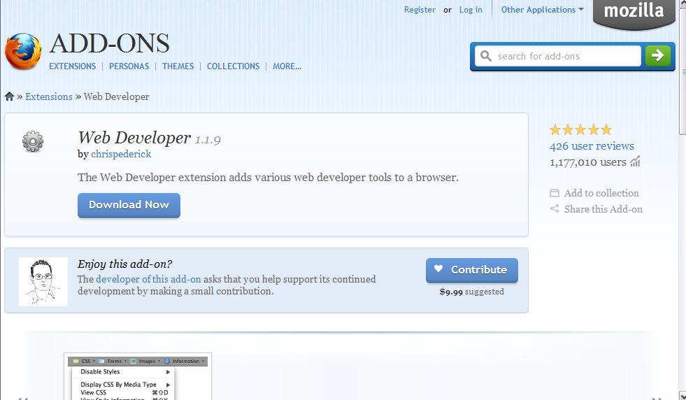 Web Developer Toolbar Free Firefox toolbar for testing web accessibility.