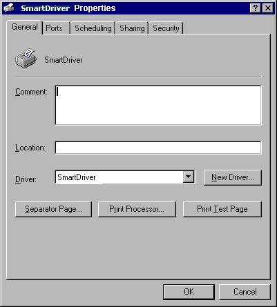 Using the printer driver 3-9 Figure 3-5: Properties dialog box, Windows NT 5 Select the tab that contains the information you want to view or change.