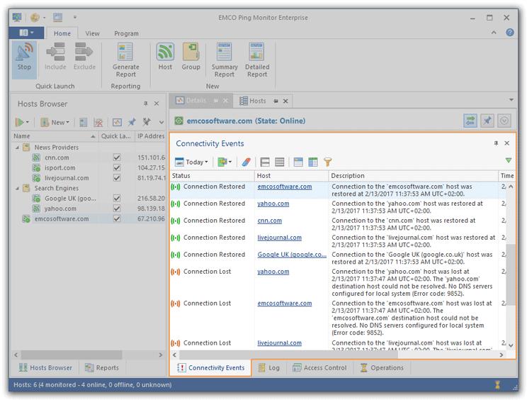 Program Interface Overview From the Reports view, it is possible to create new preconfigured reports to be generated either on demand or on a regular basis, control reports enablement, generate, edit