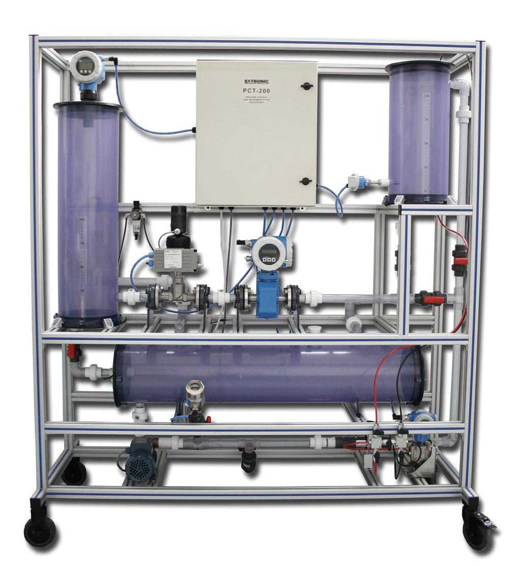 Process Control and Instrumentation Technology Model: PCT-200 Introduction The PCT-200 Process Control and Instrumentation rig provides a self-contained process control system which is representative