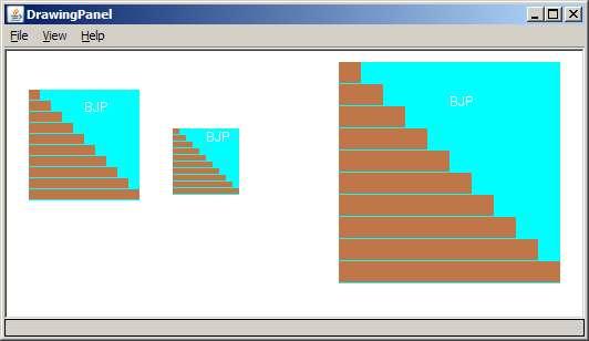 Resizable Java books Modify the Java book program so that it can draw books at different