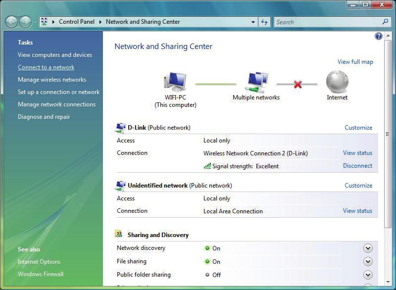 Section 5 - Connecting to a Wireless Network Using Windows Vista Windows Vista users may use the convenient,