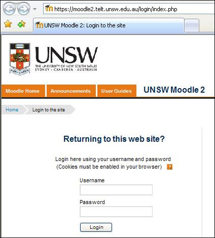 UNSW Mdle 2 staff step by step instructins 7 Lg in, access a curse, time ut, lg ut T lg in t Mdle 2: 1. G t the Mdle lgin page: https://mdle2.telt.unsw.edu.au/lgin/index.php 2.