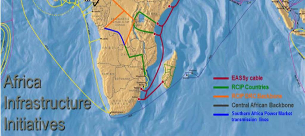 (East/Southern) - $424m EaSSy Submarine Cable $235m ($32m IFC) Central Afr.