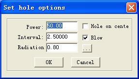 31 5.1.5 Interface of setting hole options Dblclick the color bar on the Layer column, and the dialog