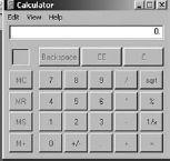 system. A simple example is the Windows calculator shown in Figure 13.1. The user interface of the calculator has a menu labeled View.