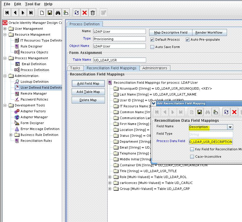 Adding Custom Fields for Target Resource Reconciliation e. Publish the sandbox. See Section 2.3.1.1.4, "Publishing a Sandbox" for more information. 6.