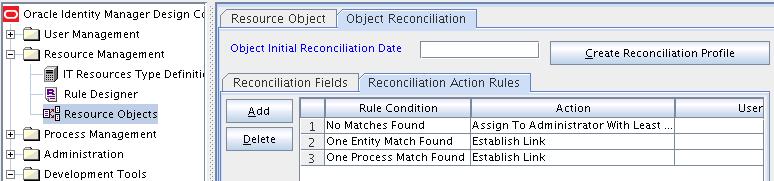 Connector Objects Used During Provisioning Figure 1 2 Reconciliation Action Rules for Target Resource Reconciliation 1.