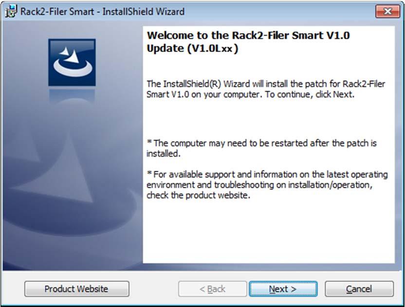 (6) The installer is started, showing the