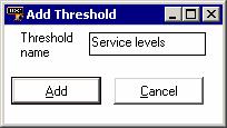 The Add Threshold dialog box appears.