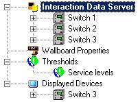 Administration 37 Displayed Devices 1 To display device information from a particular switch, drag and drop the switch icon into Displayed