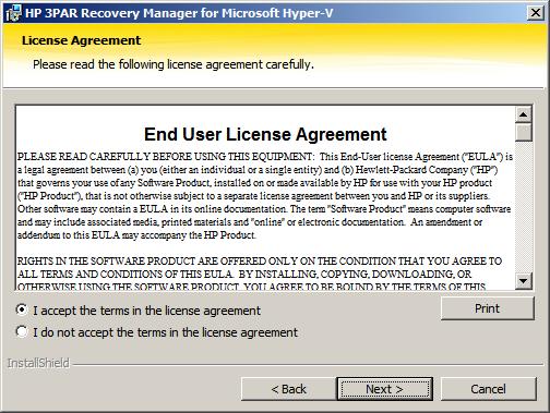 Figure 4 License Agreement dialog 5. Enter the following information and click Next. User Name Organization Figure 5 License Registration dialog 6.