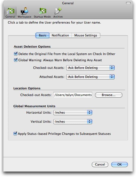 CLIENT TASKS Show Layout and Page: Lets you expand projects to see their layouts and pages, and indicates which layout and page each attachment is attached to.