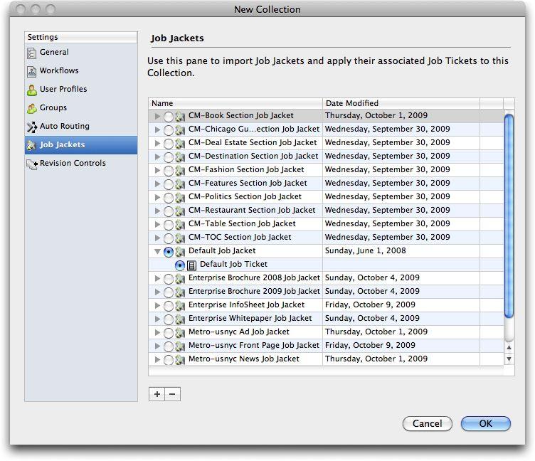 CLIENT TASKS Job Jackets files must be created in QuarkXPress. For more information, see A Guide to QuarkXPress.