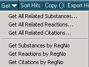 The GET -Feature is designed to easily find related information to the current hitset: Example: Get All Related