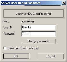 On first logon you will be prompted for your user ID and password