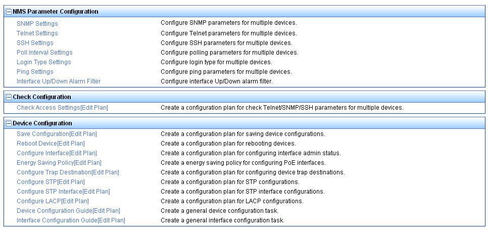 Figure 12 Device view page Performing batch operations To access the Batch Operation page, select Resource > Batch Operation from the functional menu of the home page.