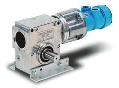 LZL Vane motor/gear unit combinations Combined with helical or worm gear units, type LZL vane air motors can be used over a very wide torque and speed range.