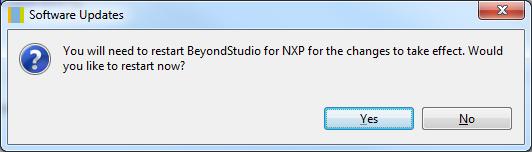 Step 10 BeyondStudio now needs to restart in order to incorporate the new plug-ins (only BeyondStudio itself will reboot, not the entire