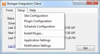 The integration client shows whether your scheduler is running, stopped, or is not installed. Every minute, the scheduler will check to see if it has any transfers to perform.