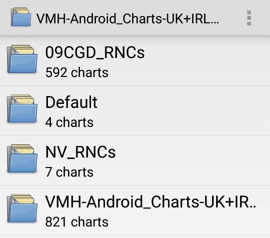 Selecting of Chartsets and Charts Manually selecting a praticular chart Click the following icon in the navigation view to select a particular chart: A list of all charts contained in the active