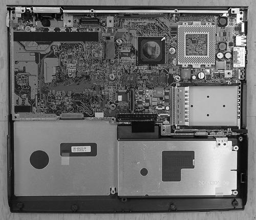 Maintenance & Disassembly 5.5.12 Removing / Replacing the Motherboard The motherboard contains the major chipset and components needed to run the notebook.