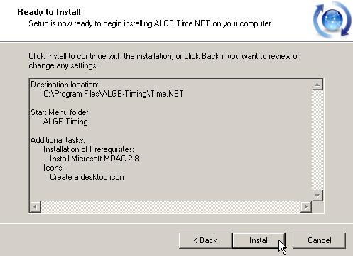 Timy USB driver is not automatically installed. Please read the manual (http://www.algetiming.