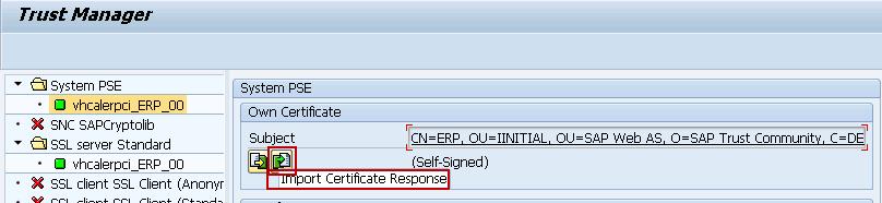 g. Send the Certificate request generated to the CA server of your choice. i. If you use the SAP CA, more information on the SAP Trust Center can be found here. 1.