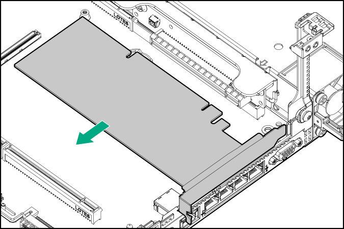 Procedure 9. Remove the primary PCI riser cage (Removing the primary PCI riser cage on page 27). 10. Proceed to Installing the TPM board and cover on page 110. Installing the TPM board and cover 1.