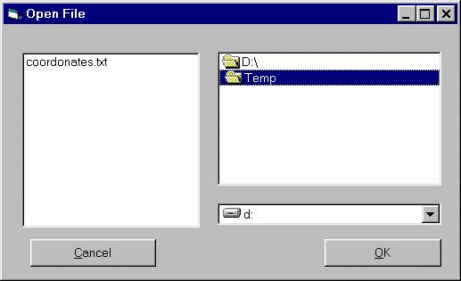 Command Button Name cmdcancel Caption &Cancel Figure 16-15. Open File dialog box interface. 3. Attach the code to the interface. Following code is added to the frmmain form.