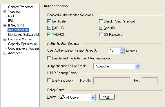 Remote Access Modes 3. Open Authentication. 4. From the Users drop-down, select an existing user group of remote access clients. Users that authenticate to the gateway must belong to this group. 5.