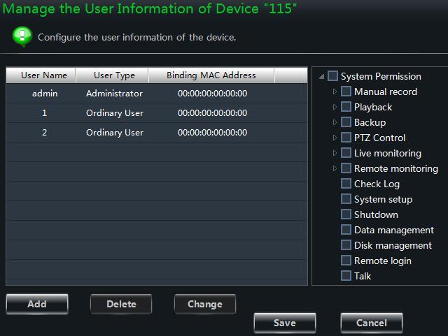 12 Device Alarm Output Configuration Click Alarm Output Configuration to enter the interface. Select an alarm output and holding time; then edit a name for it.