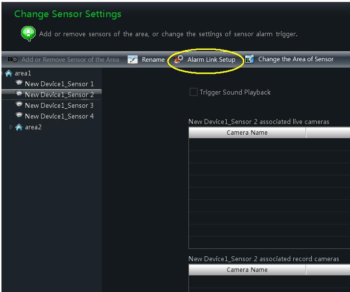 Select a sensor and click as shown on the right.