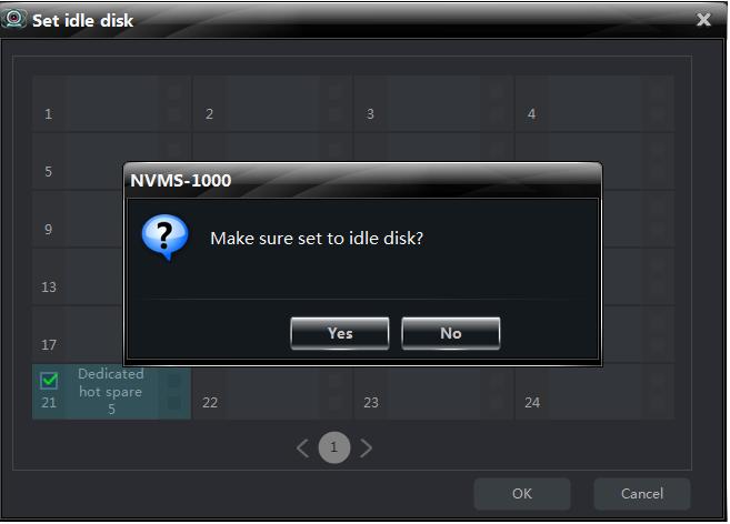 Select a disk, then click 