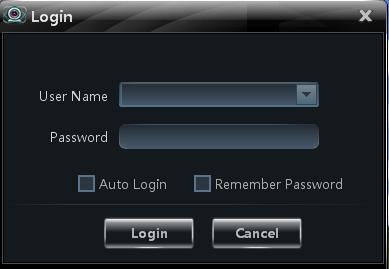 Input the username and password created by you. Click Login to enter into the software.