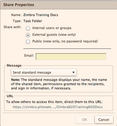 Internal users or groups allows for share users to have privileges. Type in the email address of the new share user. Choose the Role the user will have. Viewer will only allow viewing the task list.