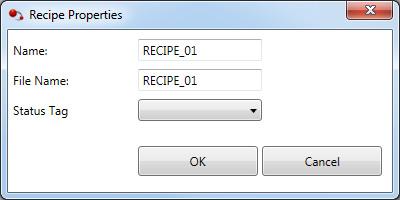 Follow these steps to create a recipe in Connected Components Workbench software. 1. In the Project Organizer, double-click Recipe to open the Recipe tab. 2.