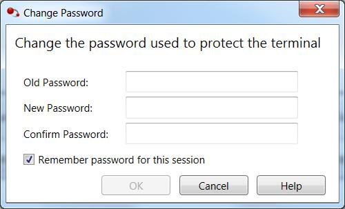 Configure Security Appendix D 3. Enter the new password in the New Password and Confirm Password fields.