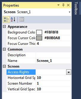 Configure Security Appendix D To rename a right, click the column header ellipses button and type a new name. Assign Rights to a Screen You can secure any screen in an application.