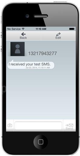 Step 8 The SMS/Text Message will be displayed for you to read.