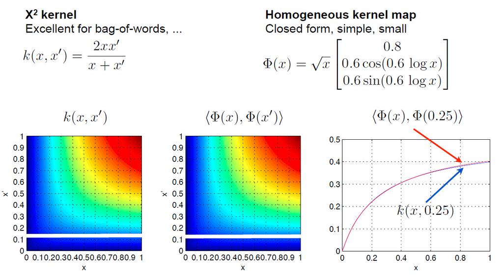 Kernel Approximation Homogeneous Kernel Approximation in 1D Slide courtesy to