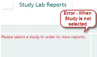 From the Home screen, in the To Start section, select the applicable Study from the drop down list.
